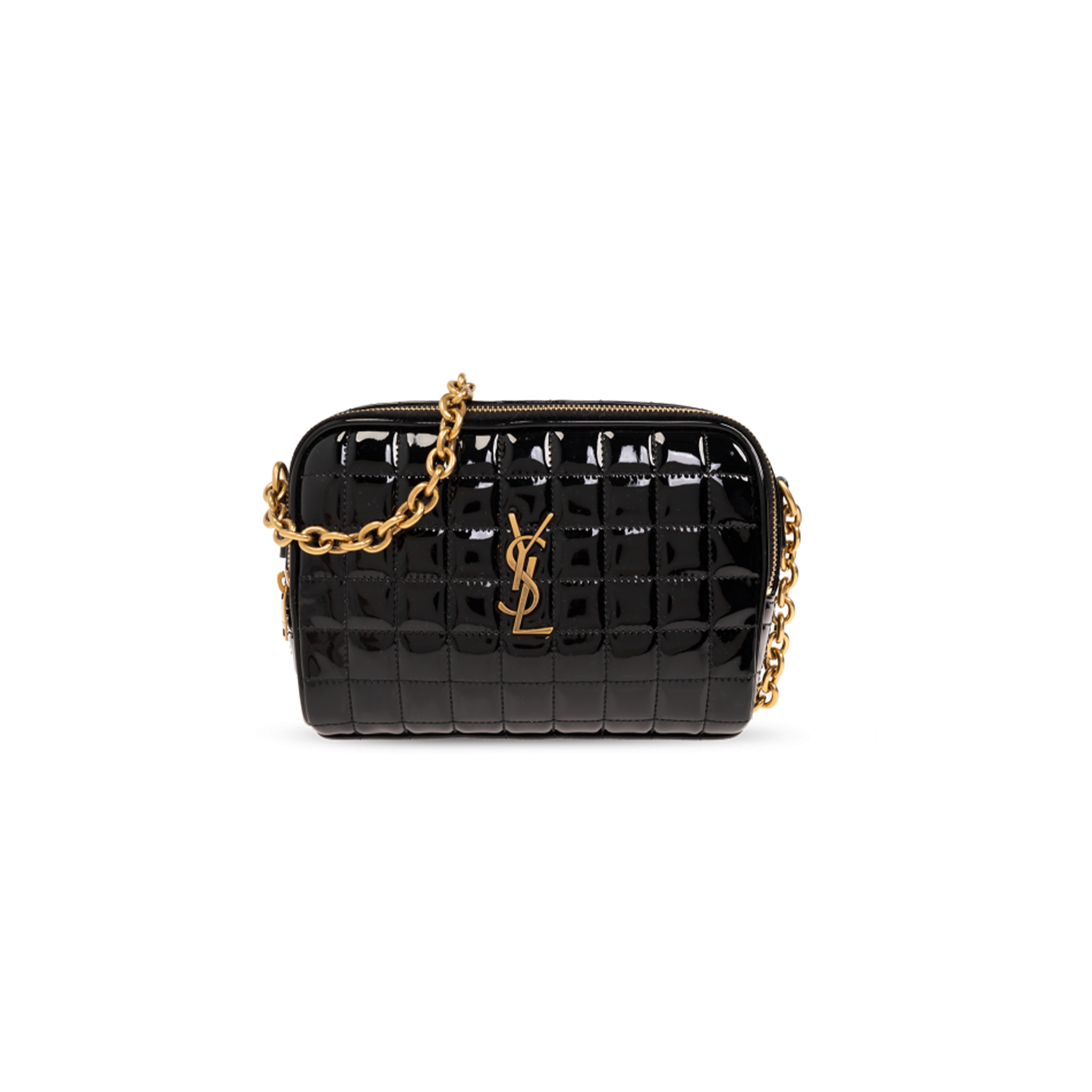 Y*L black cassandre quilted mini crossbody bag 7648092iu071000 (19.5*14*4cm)